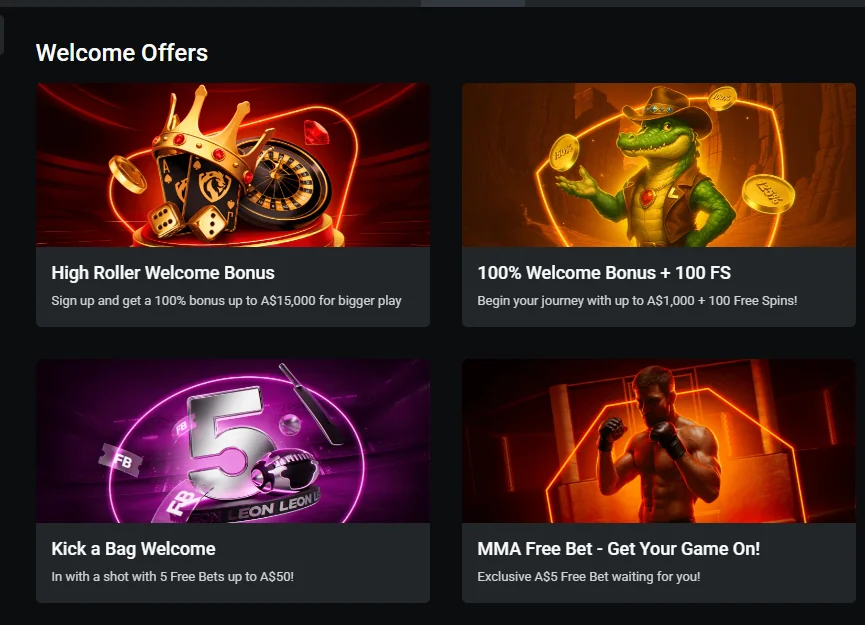 LEON Casino & Sportsbook Welcome Bonuses